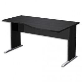 MT INTERNATIONAL BUREAU VAGUE CONCEPT RETOUR DROIT PIÉTEMENT L 150X76X50 CM NOIR FRÊNE