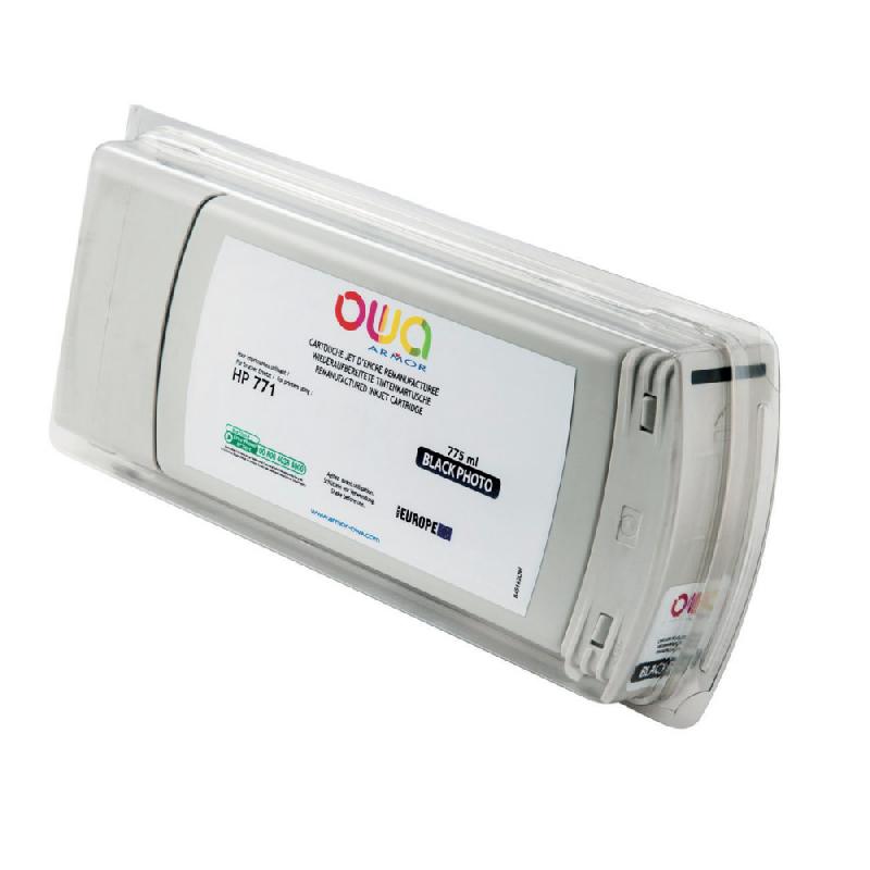 OWA B45162OW Cartouche d'encre remanufacturée compatible HP 771 - Noir photo_0