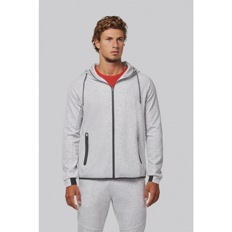 PA358 - Veste de travail à capuche - matière confortable avec poches zippées et finition thermosoudée_0