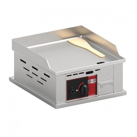 Plancha professionnelle lisse gaz en inox - 1 zone de chauffe - 400x450 - PSG400I_0