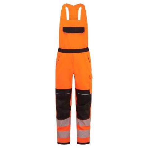 PORTWEST FR453 CÔTE À BRETELLES PW3 MODAFLAME HVO FR ORANGE/NOIR - TAILLE XXL