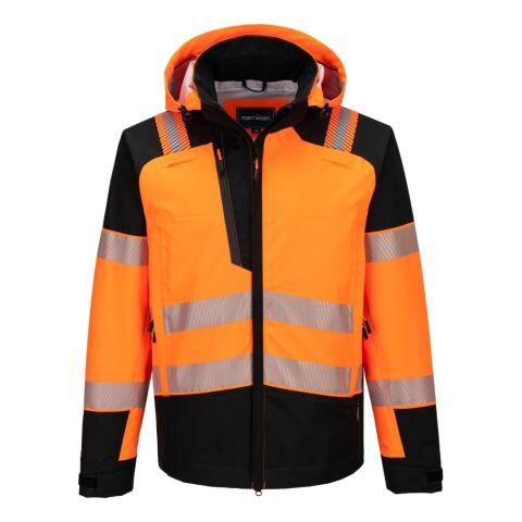 PORTWEST T166 VESTE DE PLUIE HV PW3 (3L) ORANGE/NOIR - TAILLE XXXL