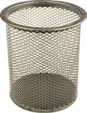 POT À CRAYONS 'THE ROUND NETWORK', ARGENT - LOT DE 6