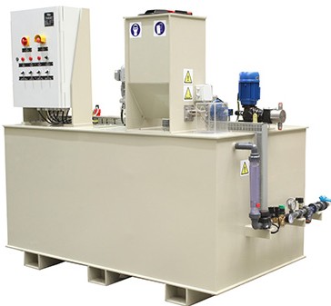 Préparateur automatique en continu pour solutions polyélectrolytes en acier inoxydable - Polycendos_0