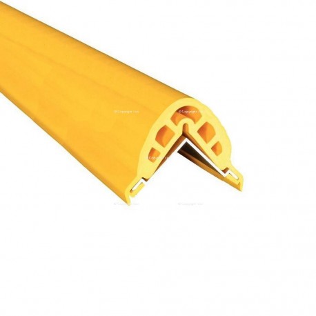 Profilé arrondi en caoutchouc haute résistance - Fixation sur rail aluminium - Protection d'angle_0