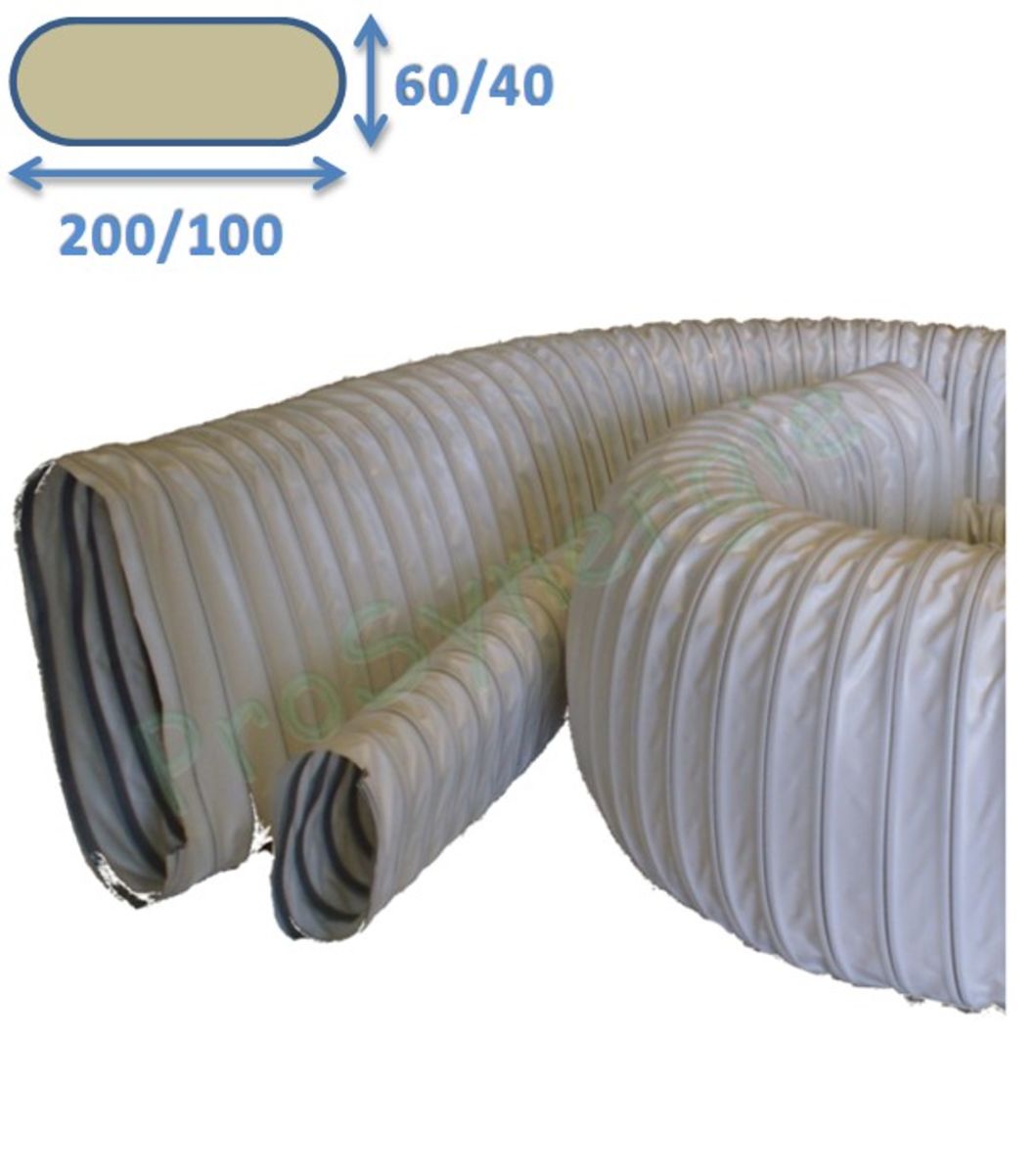 RACCORD SOUPLE MINIGAINE 60X200MM (ÉQUIVALENT Ø125MM) - L= 2M