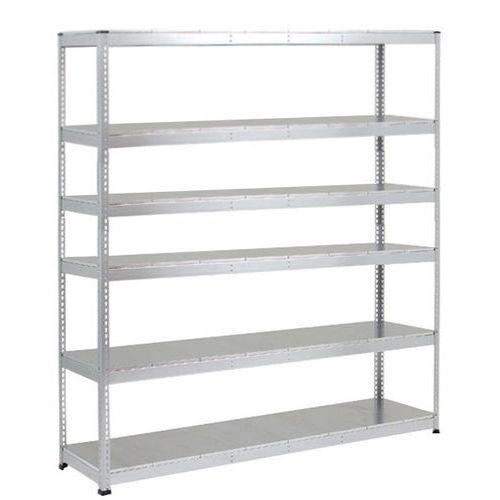 RAYONNAGE MANUTAN RAPID 1 2440X1830X610 6 TABL METAL GRIS