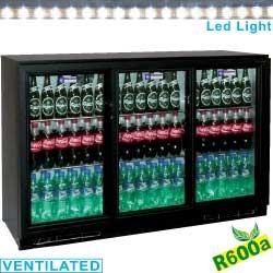 Refroidisseur de bouteilles - 3 portes coulissantes - 343 litres - tabs3/t-r6 - Capacité 380 canettes ou 240 bouteilles_0