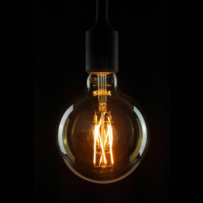 SEGULA AMPOULE GLOBE LED E27 G125 5W 2.200K GOLD DIMM À INTENSITÉ VARIABLE