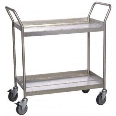 SERVANTE EN INOX 316 - 2 PLATEAUX - 300 KG