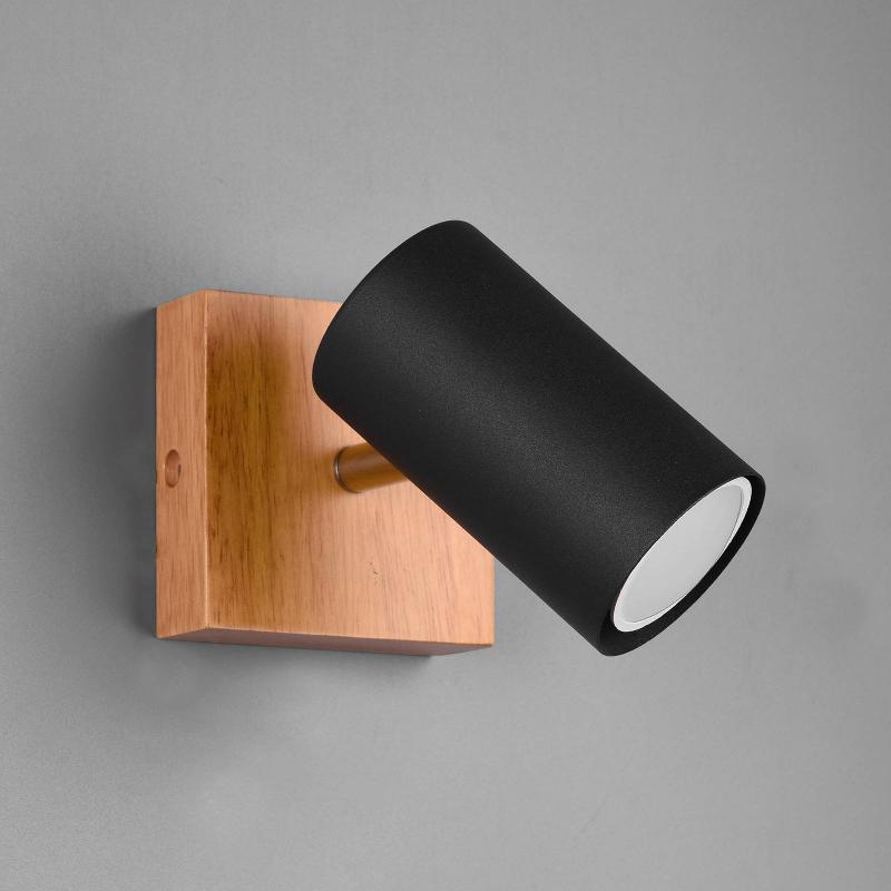TRIO LIGHTING SPOT MURAL MARLEY, NOIR MAT