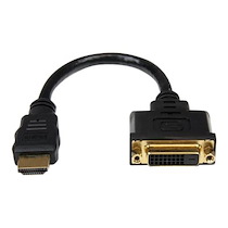 STARTECH.COM CABLE ADAPTATEUR VIDEO HDMI VERS DVI-D DE 20 CM - HDMI MALE VERS DVI FEMELLE - ADAPTATEUR VIDÉO - HDMI / DVI - 20.32 CM