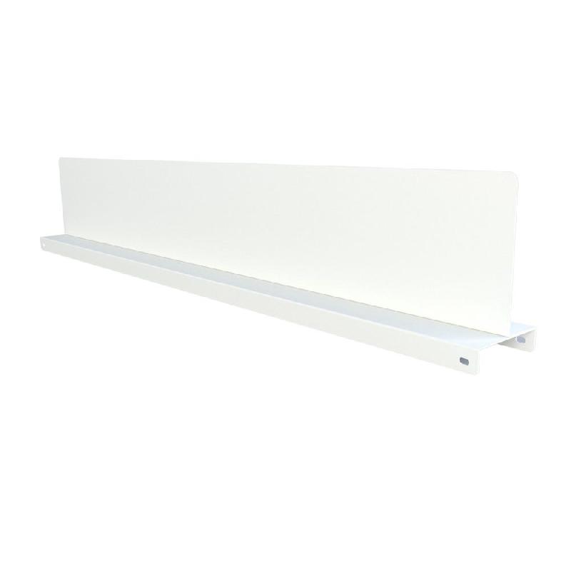 Support signalétique gondole L1000 H150 - (Section 80 x 30) - blanc_0