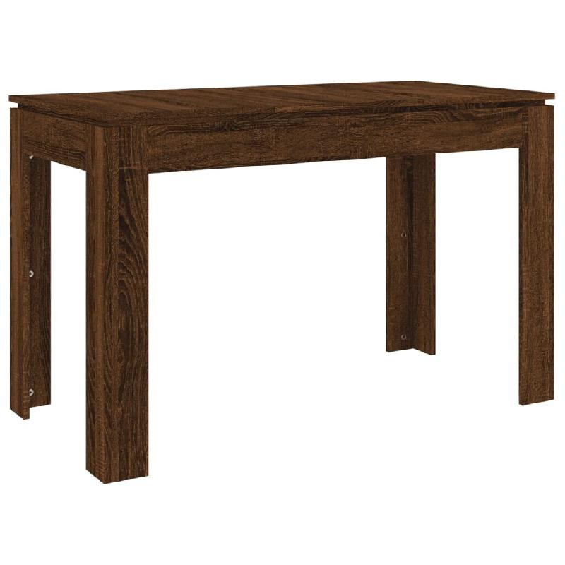 Table à dîner Chêne marron 120x60x76 cm bois d'ingénierie Modèle Boréal Pro - Bois manufacturé 815389_0