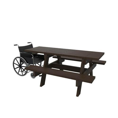 TABLE PARC ECO 180 - PMR PLASTIQUE RECYCLÉ ESPACE URBAIN