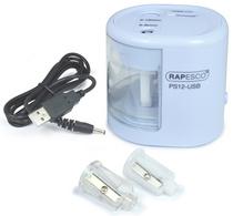 TAILLE-CRAYON ÉLECTRIQUE DOUBLE PS12-USB, NOIR - LOT DE 2