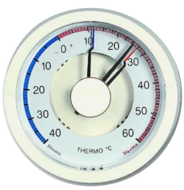 Thermomètre bilame à aiguille - à mémoires #4100t_0