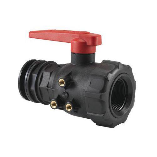 VANNE GRAND MODÈLE AVEC RACCORD POUR BACS 310 L / 500 L - GILAC