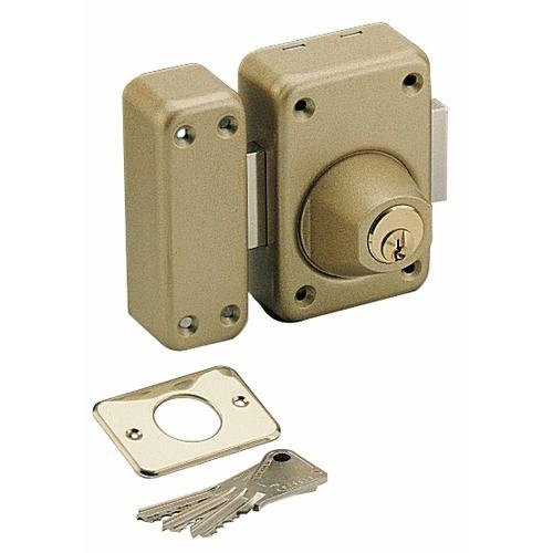 VERROU EN APPLIQUE DE SÛRETÉ - DOUBLE CYLINDRE - PÊNE 200 MM - V 136 VACHETTE