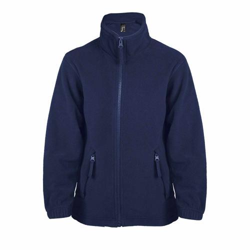VESTE ENFANT MICROPOLAIRE ZIPPÉE EN POLYESTER MARINE