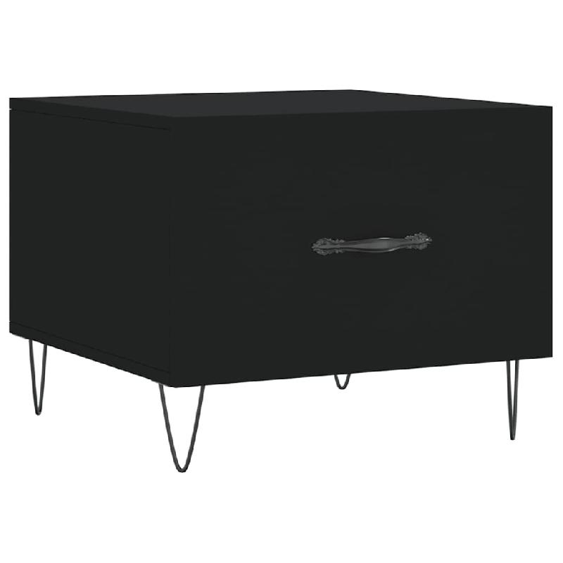 VidaXL Table basse Noir 50x50x40 cm Bois d'ingénierie Modèle Aero Prime Élite - 829382_0