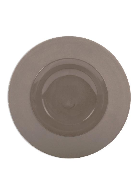 ASSIETTE CREUSE ROND GRIS GRÈS Ø 23 CM BAHIA DEGRENNE