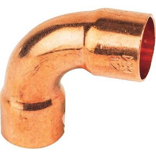 10 X COUDE CUIVRE 90° GRAND RAYON F/F 2ACU - DIAMÈTRE 14 MM BRICOZOR