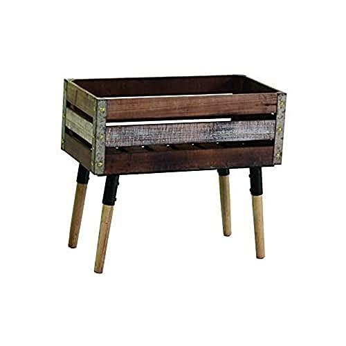 VACCHETTI 8036660000 - Pot de fleurs multicolore en bois Belfort rectangulaire 60,5 x 30,5 x (H) 53 cm - Vacchetti Giuseppe_0