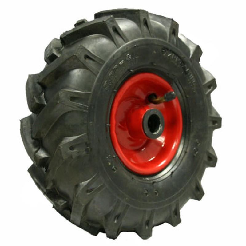 3.00x4 Open Centre Cleated Rotovator Lug Ind Plant Tyre 25mm Roller Bearing Rim_0