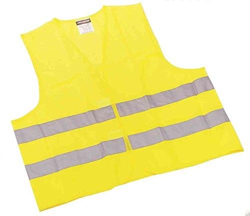 LEINA-WERKE - Gilet de signalisation/sécurité jaune, normes EN 471, polyester, REF 13101_0
