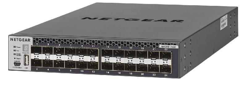 NETGEAR M4300-24XF - Commutateur géré L3 10G Ethernet (100/1000/10000) - 1U - 24 ports SFP+ - Noir, Gris_0
