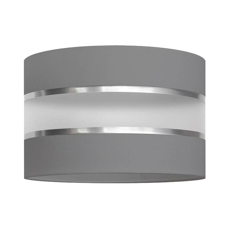 HELAM ABAT-JOUR HELEN E27 Ø25/H20 CM GRIS/ARGENTÉ