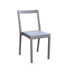 Anticline Créations Chaise LUMINA café L53 X P41 X H80 - gris plastique JS15011_0