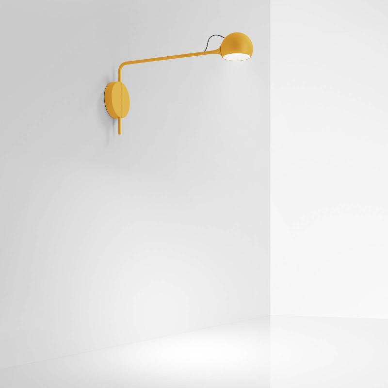 ARTEMIDE IXA APPLIQUE LED, BRAS FIXE, JAUNE
