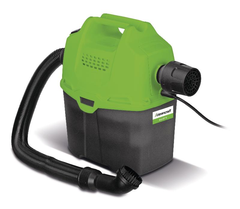 Aspirateur à sec avec bandoulière - cuve plastique 5 L - 1 moteur 0,85 kW 230 V - 74 dB(A) Cleancraft DRYCAT 15_0
