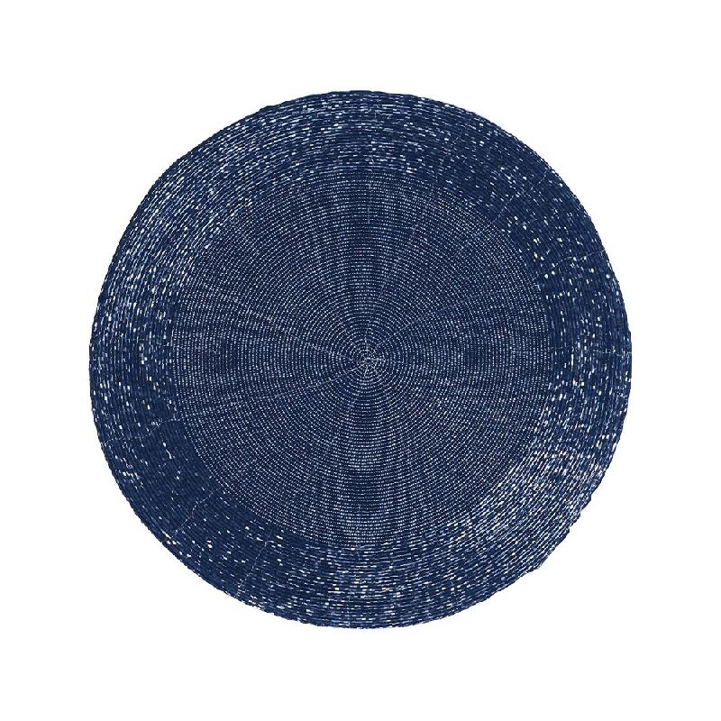 Aulica Dessous d'assiette perle bleu fonce - Lot de 6 - bleu 692802_0