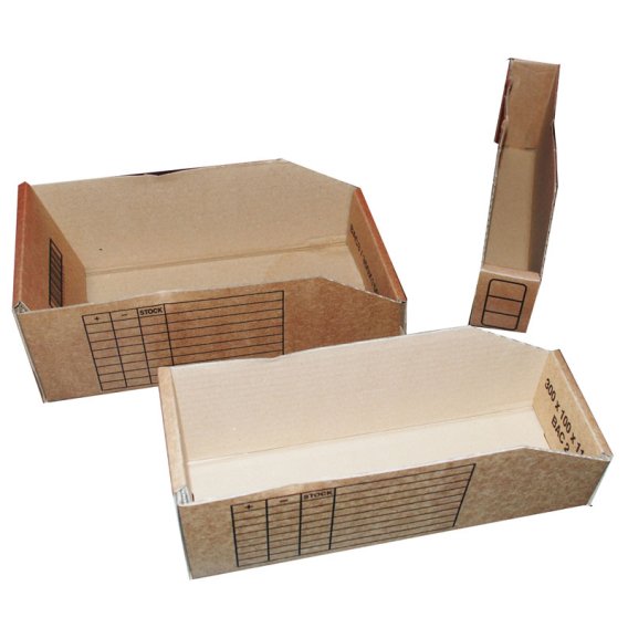 Bac à bec carton facile à monter pour stocker vos produits à moindre coût - 34BS3005_0