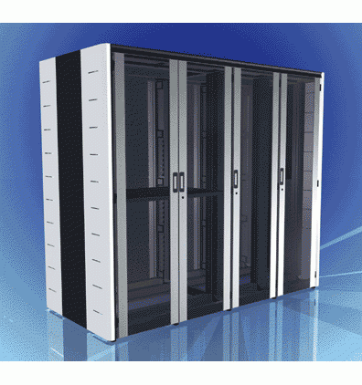 Baie serveur 45U - compatible KVM et ATS - gestion câbles intégrée et panneaux de brassage verticaux_0