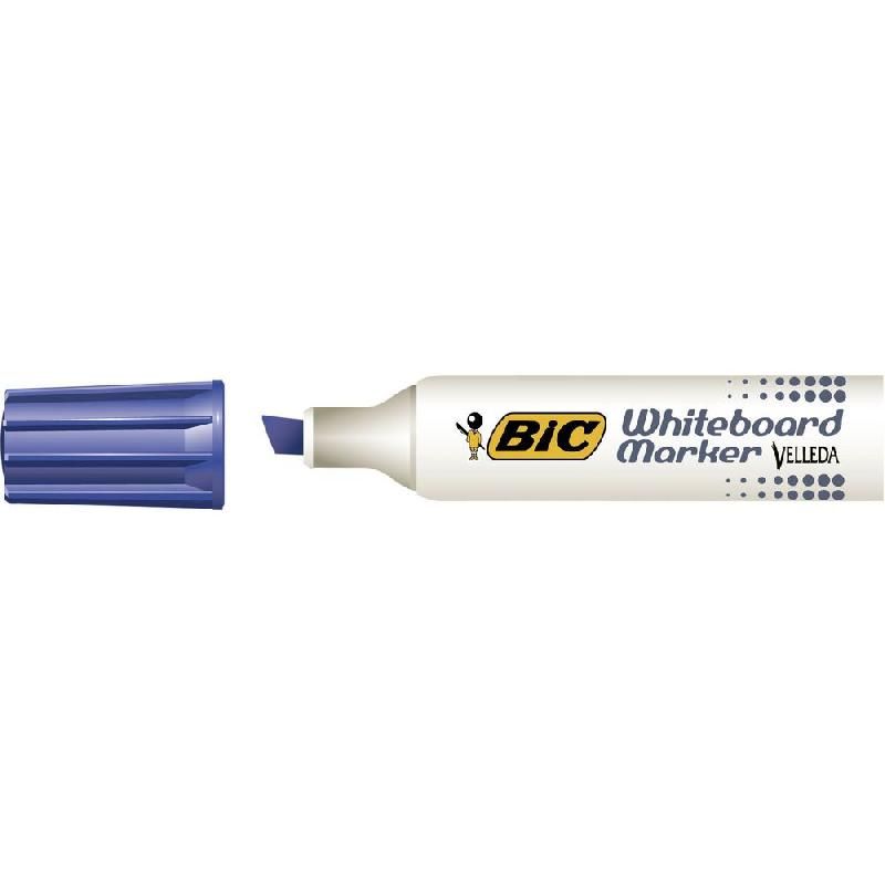 BIC MARQUEUR EFFAÇABLE BIC VELLEDA MÉTAL - 1781 - POINTE BISEAUTÉE - BLEU (PRIX UNITAIRE)