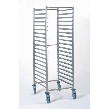 Chariot de service 20 niveaux GN2/1 - CH20GN21 - Acier inox alimentaire robuste_0