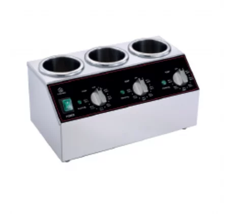 Chauffe sauce - 3 supports bouteille de sauce - Réf: BW32OZ3 - Température réglable 40-90°C - Thermostat mécanique_0