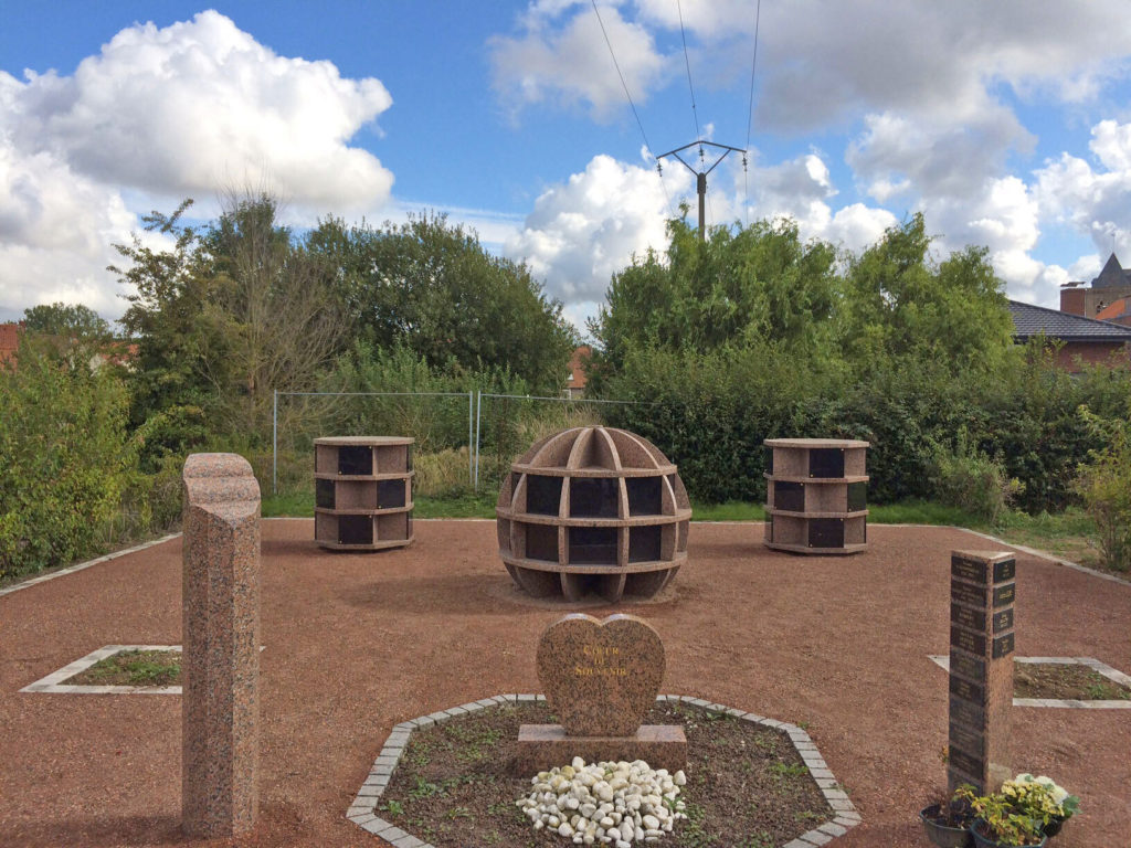Columbarium Globe 2 urnes - Exclusivité Granimond - Granit - Forme Sphère_0