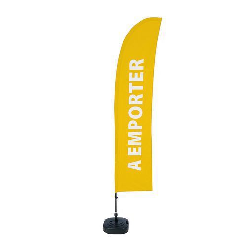 DRAPEAUX ENSEMBLE COMPLET EMPORTER JAUNE - SHOWDOWN DISPLAYS