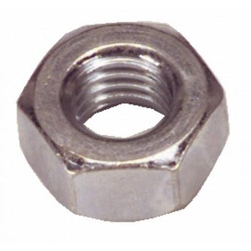 ÉCROUS HEXAGONAUX HU 20 MM - ACIER ZINGUÉ BLANC - CLASSE 8 - 25 PIÈCES BRICOZOR