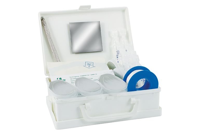 Far 2014 PP - Rince œil - Farmor - Coffret de secours avec poignée de transport - Poids : 300 g_0