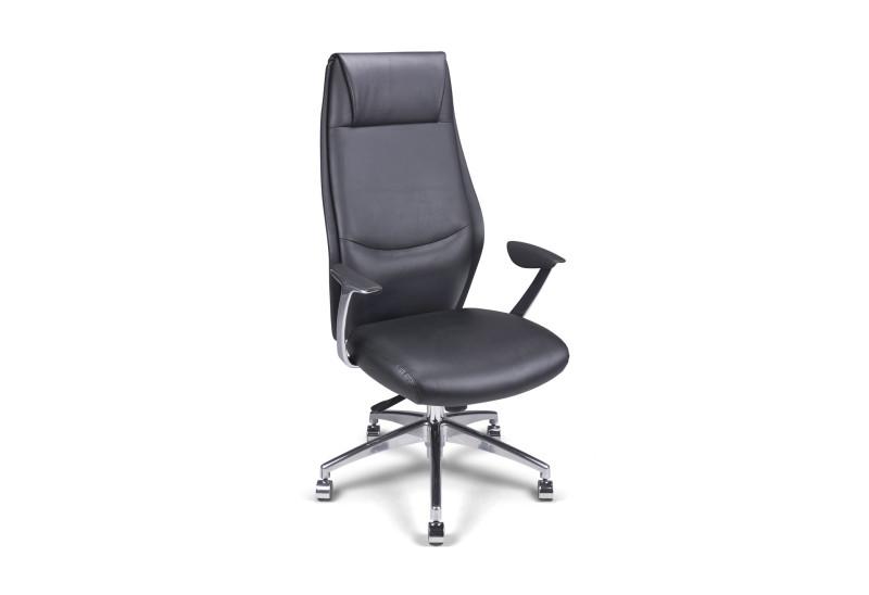 Fauteuil de direction cuir véritable Terra_0