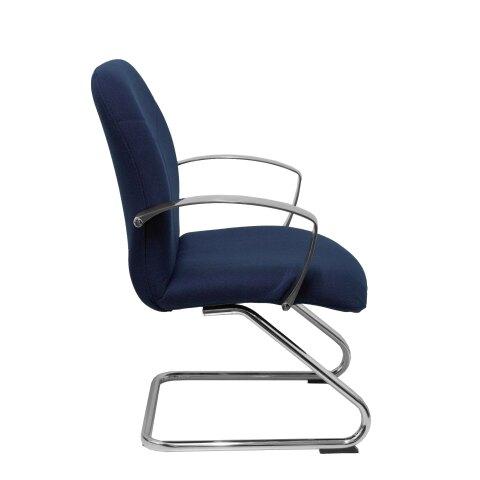 FAUTEUIL VISITEUR LUGE CAUDETE - BLEU FONCÉ