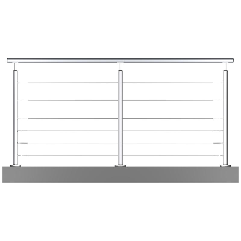 Garde-corps inox sur mesure avec 6 câbles pour terrasses, balcons et mezzanines_0