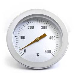 Giemme Spoleto – Thermomètre bimétallique pour four 0-500 °C en acier - gris inox g244_0