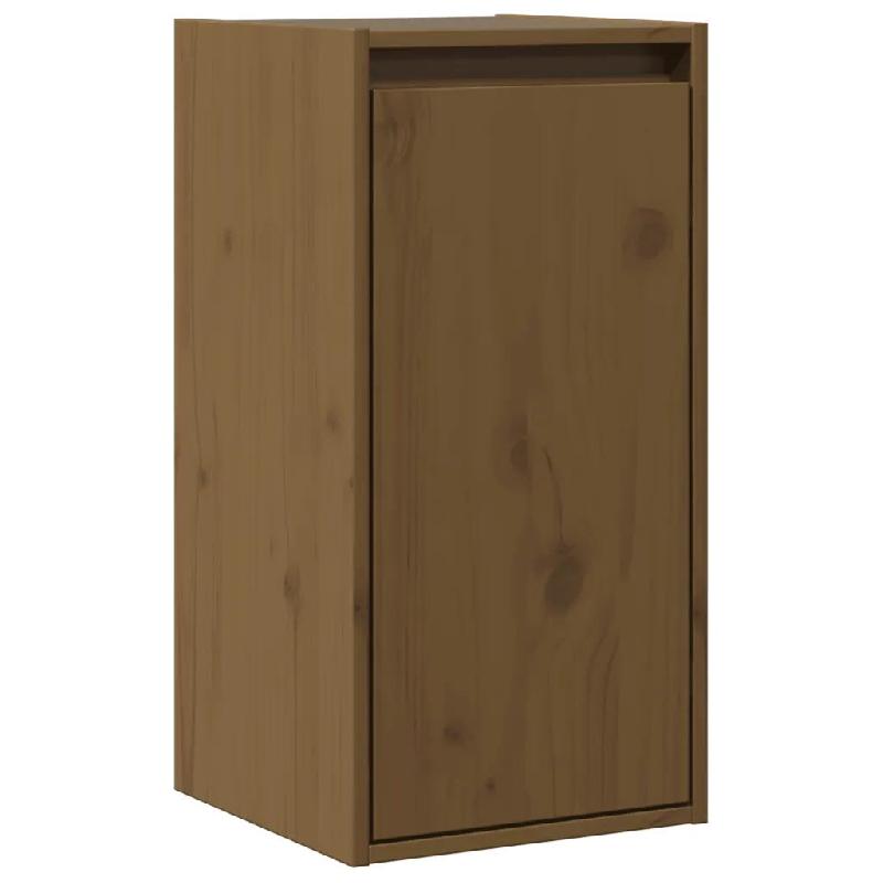 Helloshop26 - Armoire murale décorative en bois de pin massif 30 x 30 x 60 cm pour rangement pratique salon en bois marron miel 02_0048091 - marron B_0